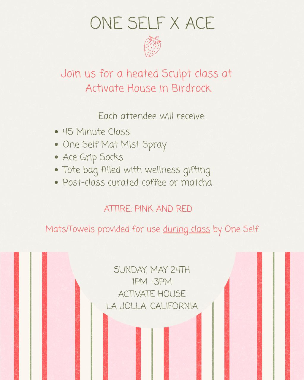 One Self X Ace Event (Sunday, 5/24 at 1 PM)