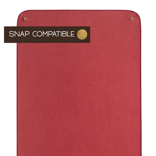 Red Velvet Mat Towel - Snap Compatible