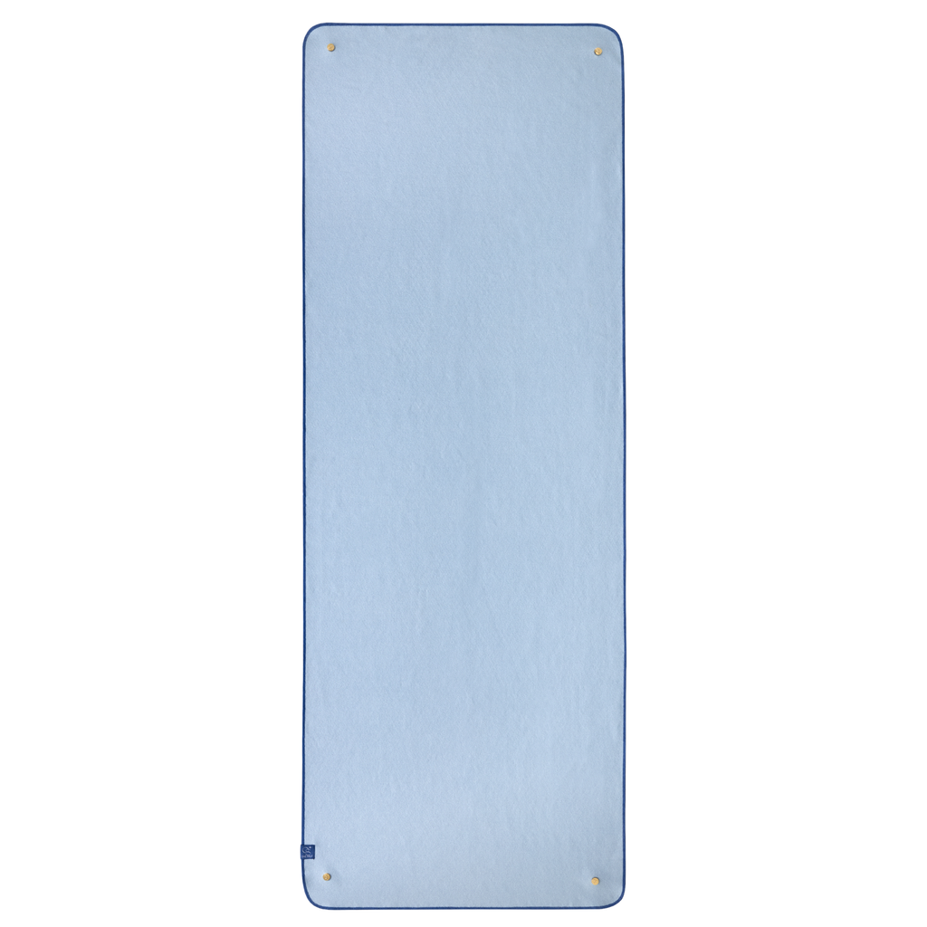 light blue yoga mat towel