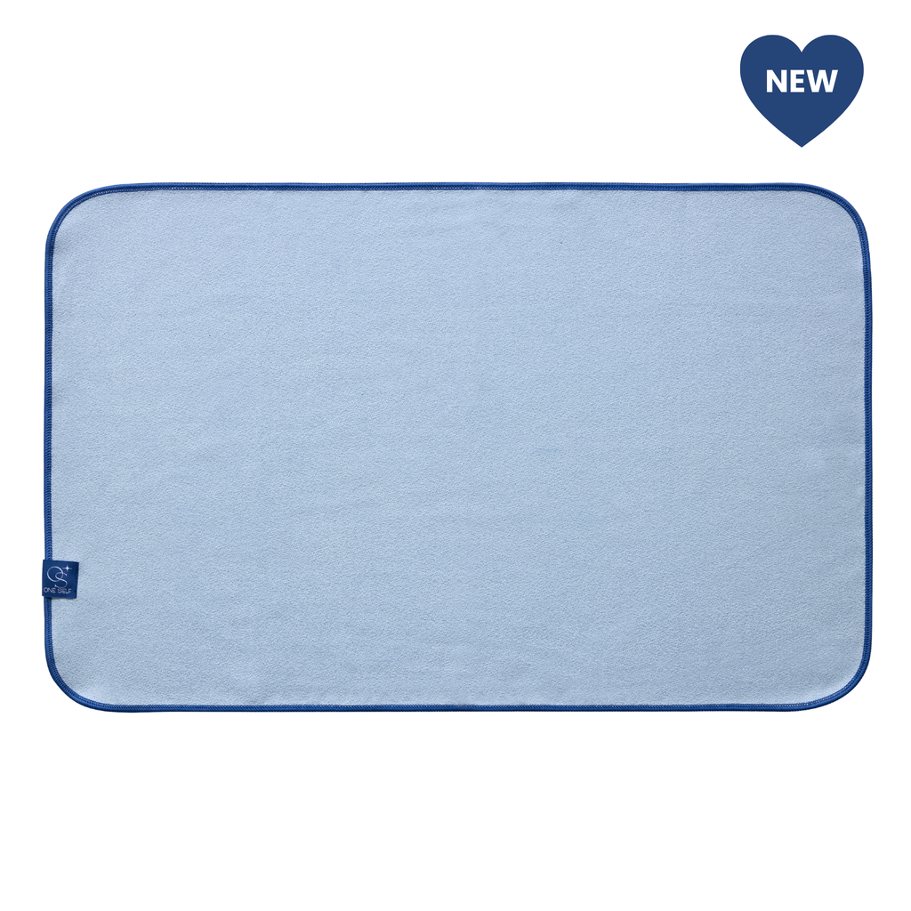 blue hand towel with OS logo