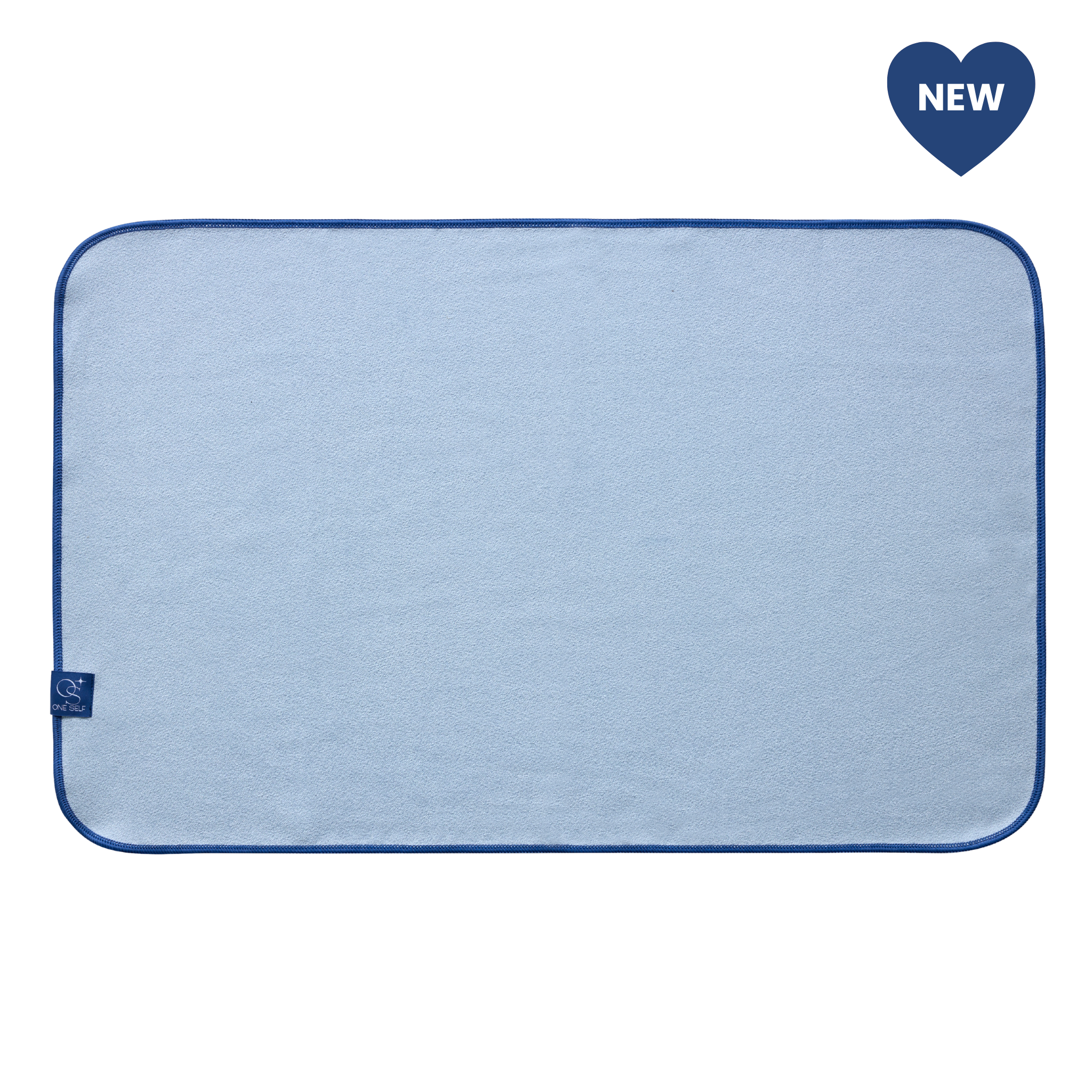 blue hand towel with OS logo