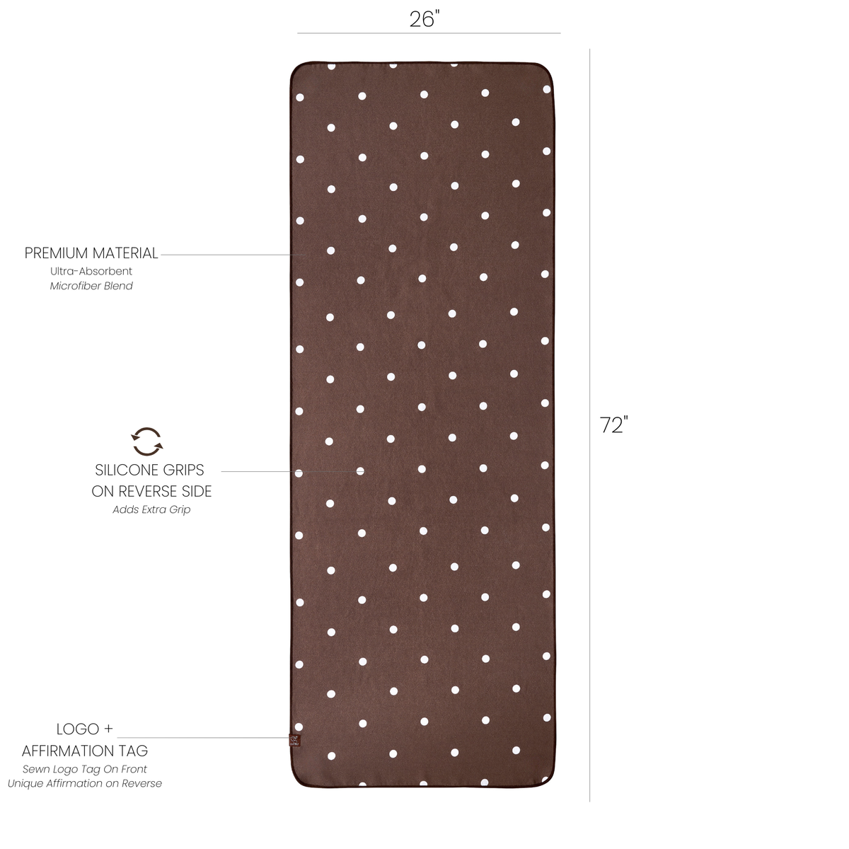 Cocoa Mat Towel (Snap-Free ⓧ)